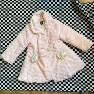 Pink Mack & Co fleecy coat in size 3T